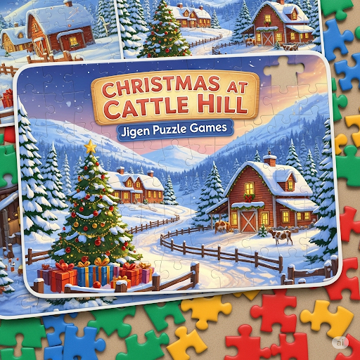Christmas at Cattle Hill Jigsaw Puzzle Games For